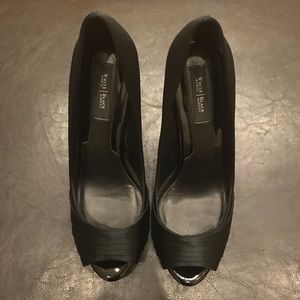 White House Black Market Satin Pumps